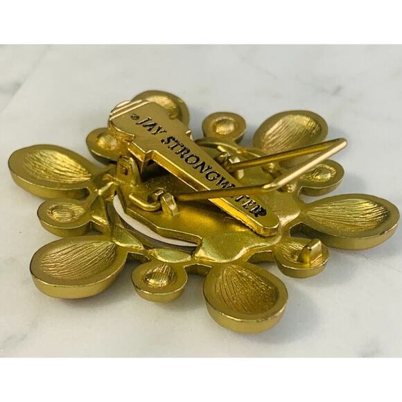 Jay Strongwater Neiman Marcus Swarovski Crystal Mini Photo Frame Red Gold w Box - Picture 4 of 6